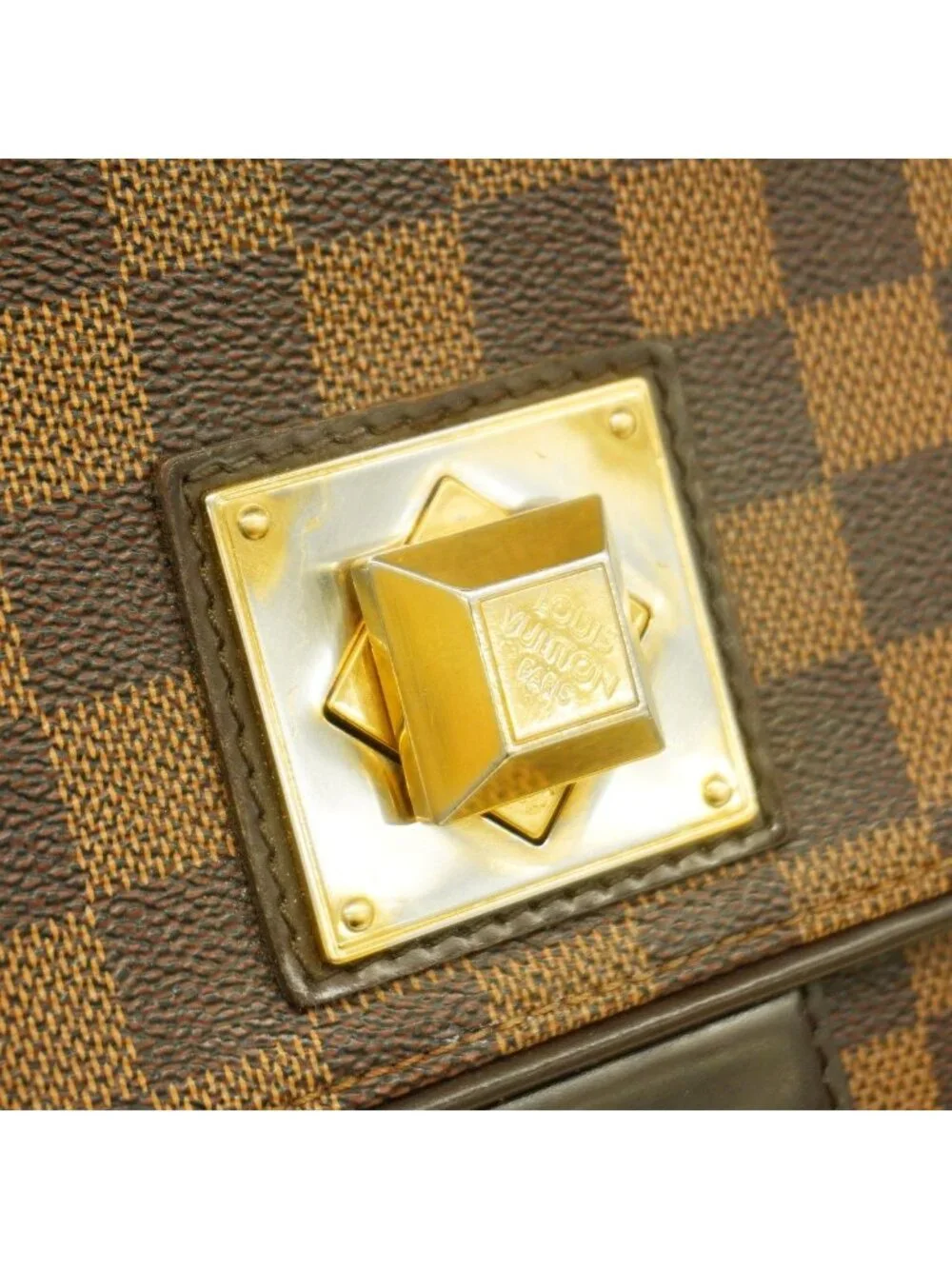 Louis Vuitton Handbag Damier Bergamo MM Ebene 2-Way